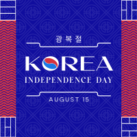 Independence Day of Korea Instagram Post Design