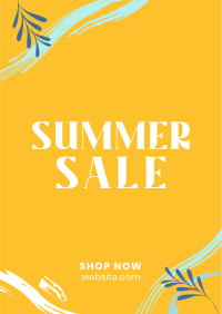 Tropical Summer Sale Poster