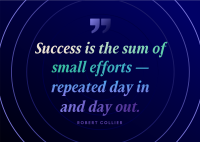 Business Success Quote Postcard