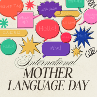 Modern Nostalgia International Mother Language Day Instagram Post