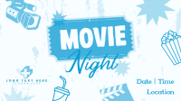 Retro Movie Night Animation