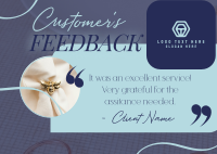 Minimalist Customer Feedback Postcard