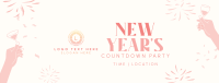 New Year Toast Countdown Facebook Cover