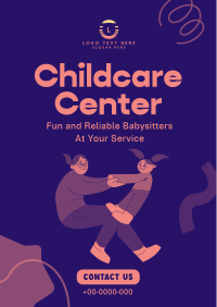 Childcare Services Modern Poster