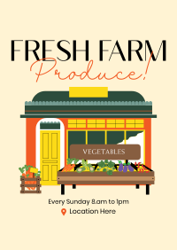 Fresh Farm Produce Poster Design