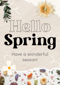 Hello Spring Poster