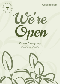 Plant Store Open Flyer