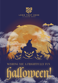 Frightful Happy Halloween Poster