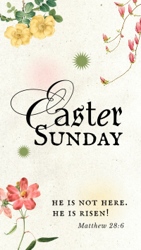 Easter Floral Instagram Reel Image Preview