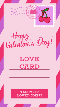 Valentine's Day Postcard Facebook Story