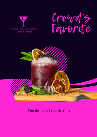 Ladies Night Cocktails Poster