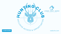 Hunting Club Deer Facebook Event Cover