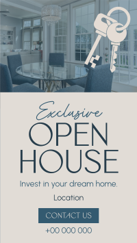 Elegant Open House Facebook Story