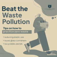 Beat Waste Pollution Instagram Post