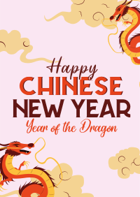 Chinese New Year Dragon Poster