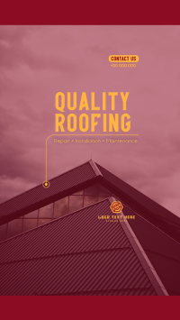 Quality Roofing Instagram Reel Image Preview