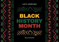 Celebrate Black History Postcard