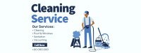 Professional Cleaner Services Facebook Cover Image Preview