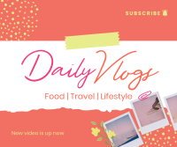 Scrapbook Daily Vlog Facebook Post