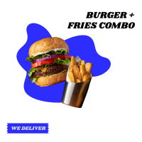 Burger Fries Instagram Post