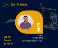 Top Barber Spotlight Facebook Post