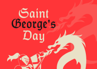 Saint George's Celebration Postcard