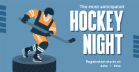 Winter Ice Hockey Facebook Ad