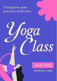 Trendy Yoga Class Flyer