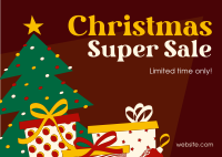 Christmas Super Sale Postcard