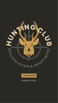 Hunting Club Deer Facebook Story