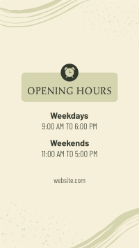 New Opening Hours Instagram Story Design