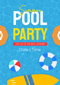 Summer Pool Party Poster