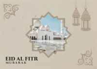 Eid Al Fitr Greeting Postcard