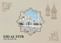 Eid Al Fitr Greeting Postcard Image Preview