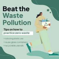 Beat Waste Pollution Instagram Post