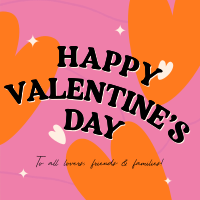 Cute Valentine Hearts Instagram Post