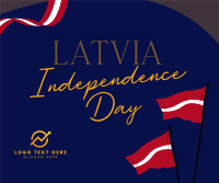 Latvia Independence Flag Facebook Post