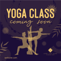 Yoga Class Coming Soon Linkedin Post