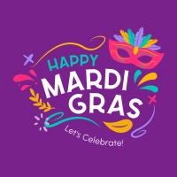 Mardi Gras Mask Linkedin Post