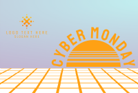 Vaporwave Cyber Monday Pinterest Cover Design