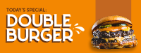 Double Burger Facebook Cover Image Preview