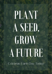 Plant Seed Grow Future Earth Flyer