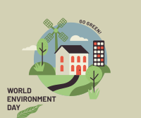 Green Home Environment Day  Facebook Post