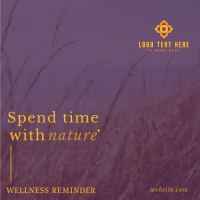 Elegant Wellness Reminder Linkedin Post Design