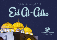 Eid Al Adha Night Postcard Image Preview