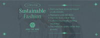 Sustainable Fashion Facebook Cover example 1