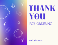 Cosmic Plane Thank You Card