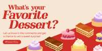 Dessert Day Quirky Twitter Post Design