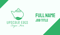 Organic Tea Teapot Business Card Image Preview