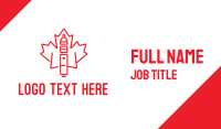 Canadian Vape Business Card Design